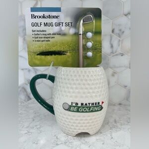 Brookstone Golf Mug Gift Set